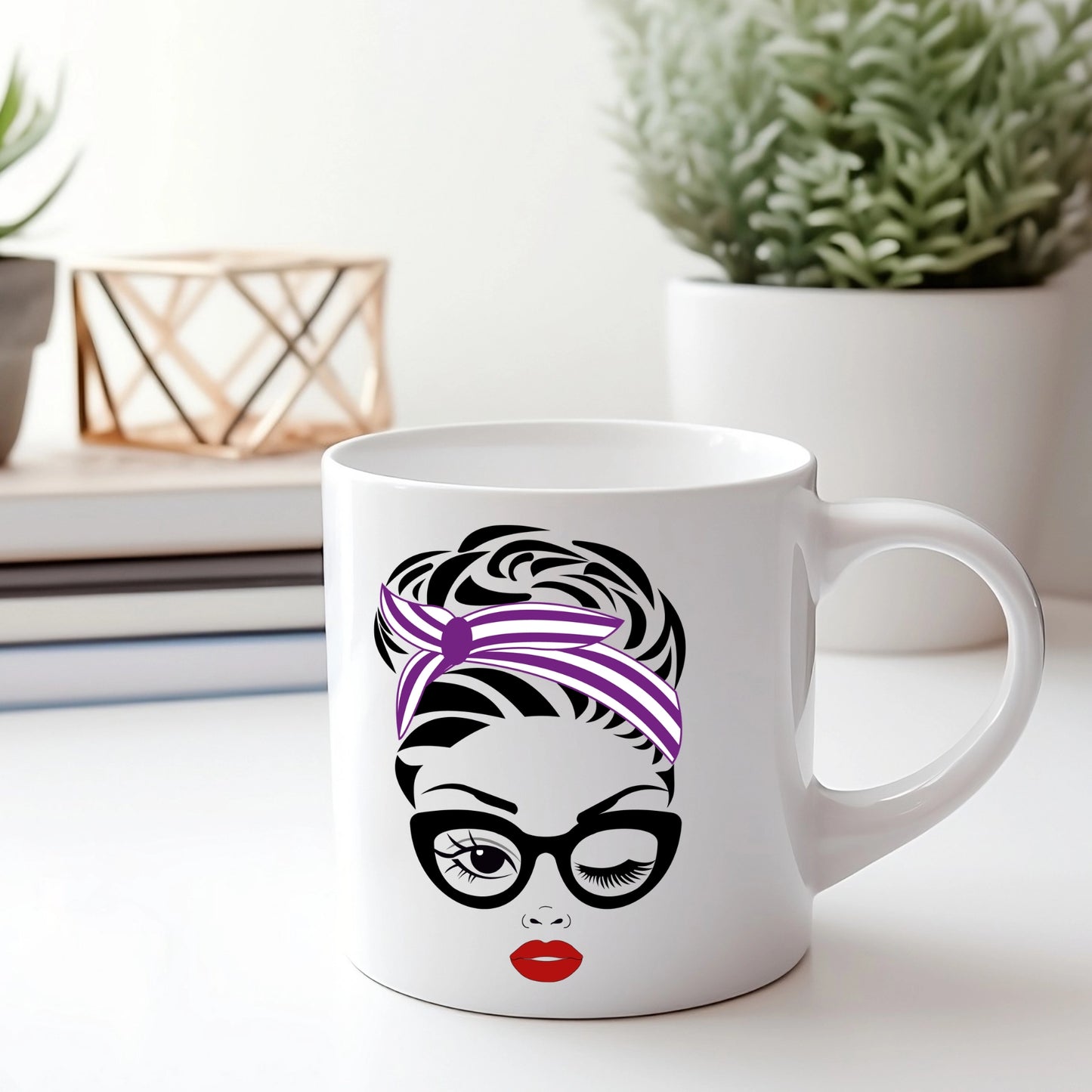 Purple Bandana Mug - Hint of Love Creations LLC