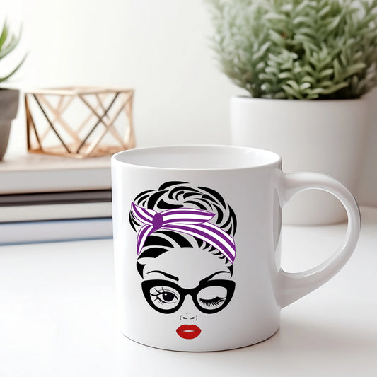 Purple Bandana Mug - Hint of Love Creations LLC
