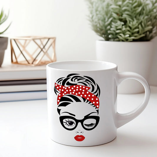 RED BANDANA MUG - Hint of Love Creations LLC